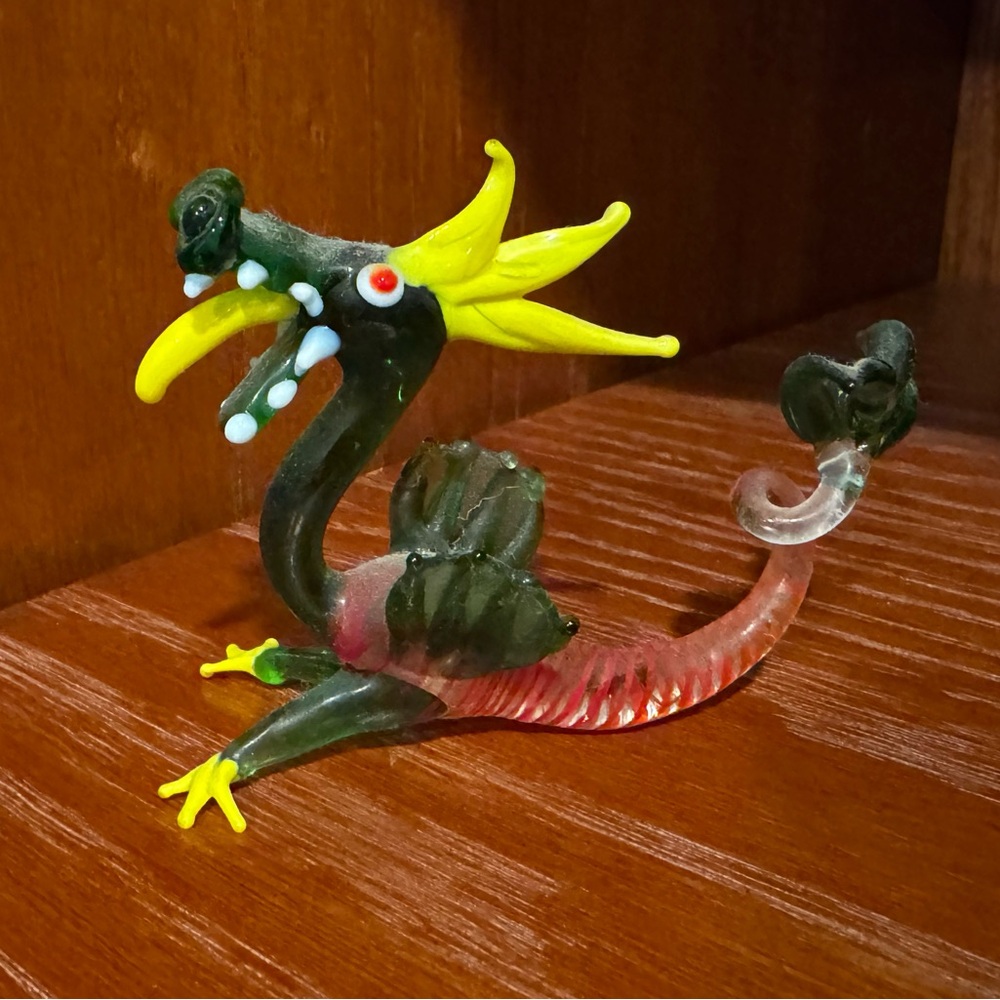 Vintage Blown Glass Dragon - Picture 2 of 6